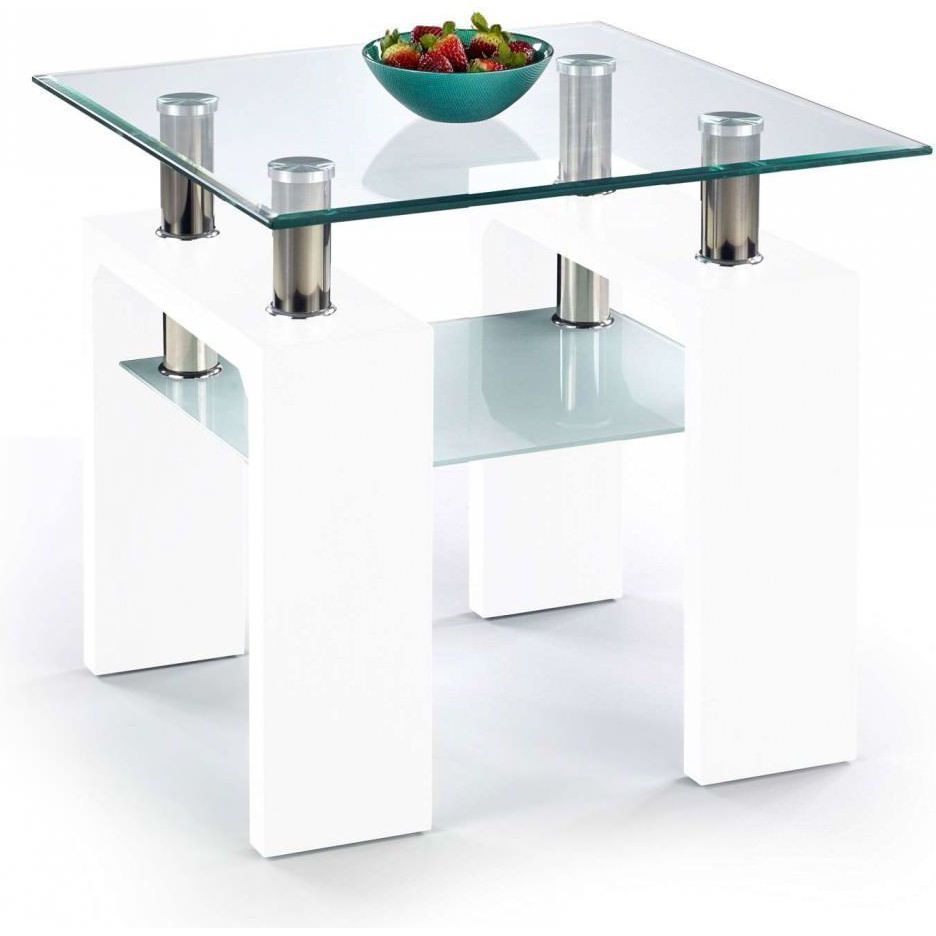 Стол журнальный Halmar Diana H Kwadrat белый, V-CH-DIANA_KWADRAT_H-LAW-LAK-BIALY