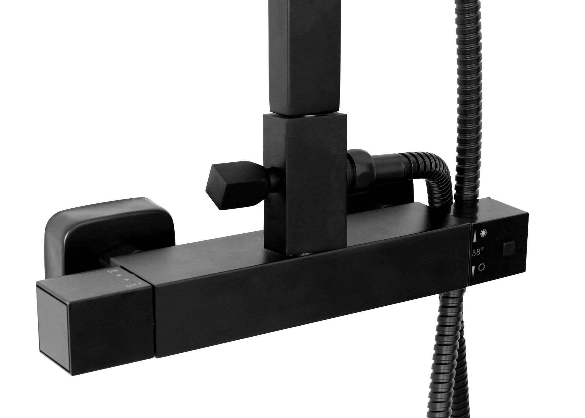 Душевая система Rea Milan Black, REA-P7000