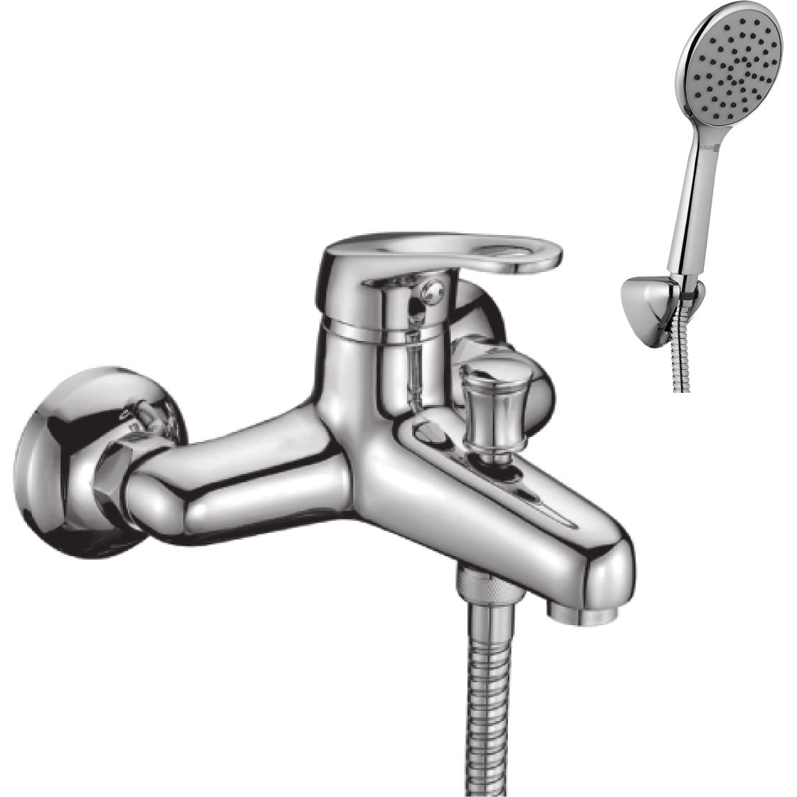 Смеситель для ванны с коротким изливом Lemark Omega, LM3102C