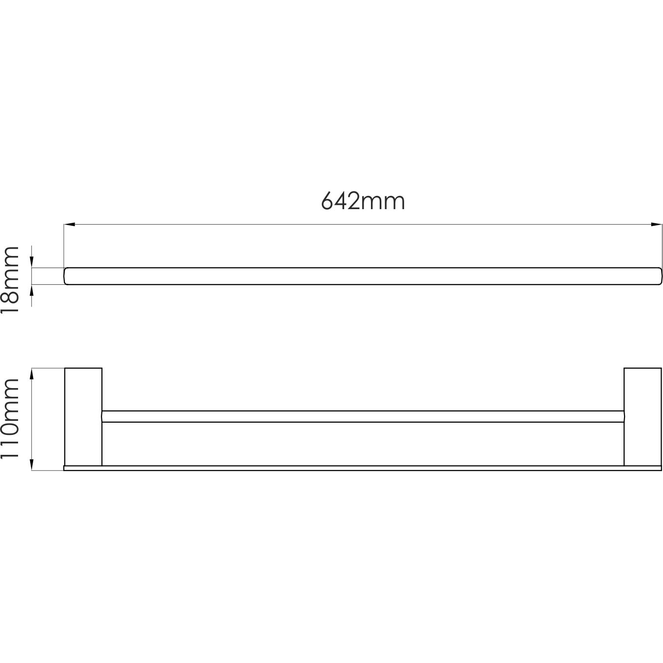 Держатель полотенец двойной WasserKRAFT Sauer, K-7940