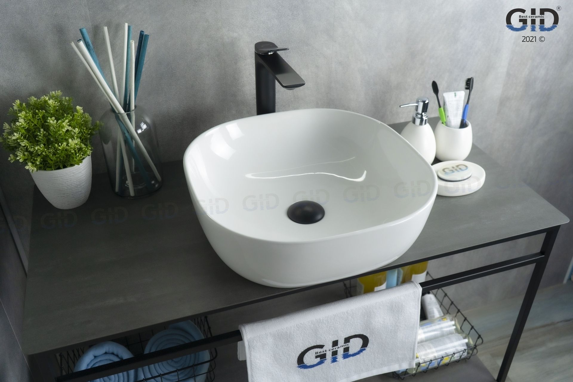 Умывальник Gid D1301 42.5x42.5, 51180