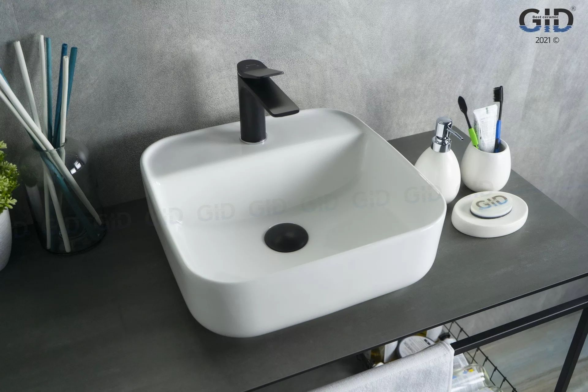 Умывальник Gid N9044 38.5x38.5, 51165