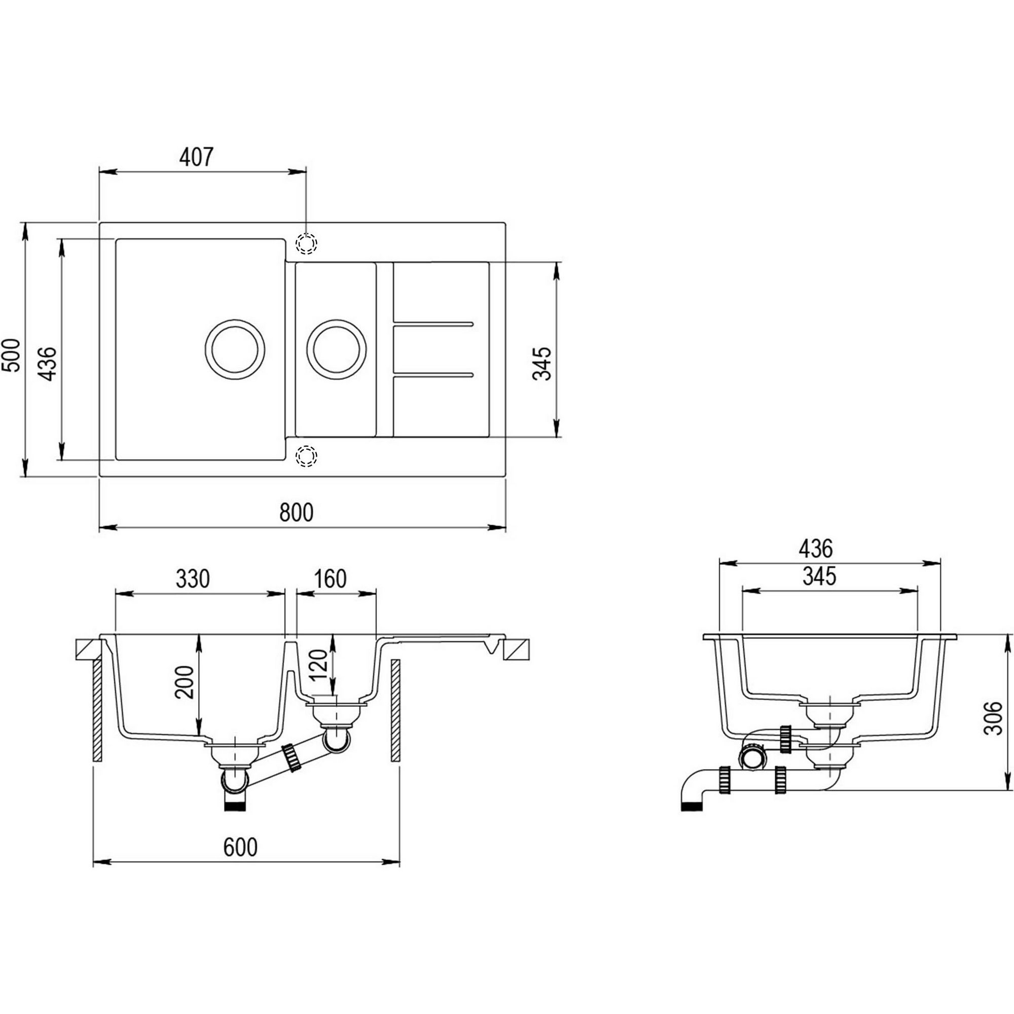 Мойка AquaSanita Tesa SQT 151 111 AW silica