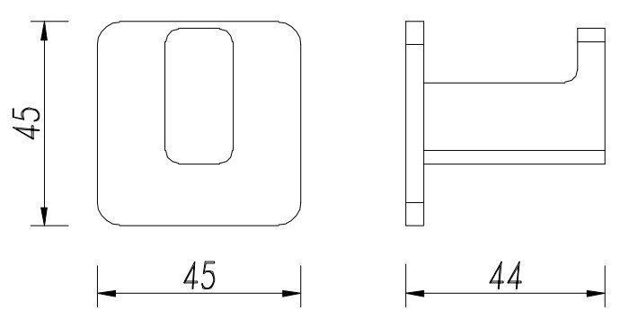 Крючок Omnires Nelson, NL80115CR