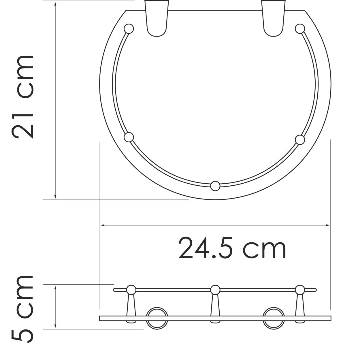 Полка стеклянная WasserKRAFT, K-566