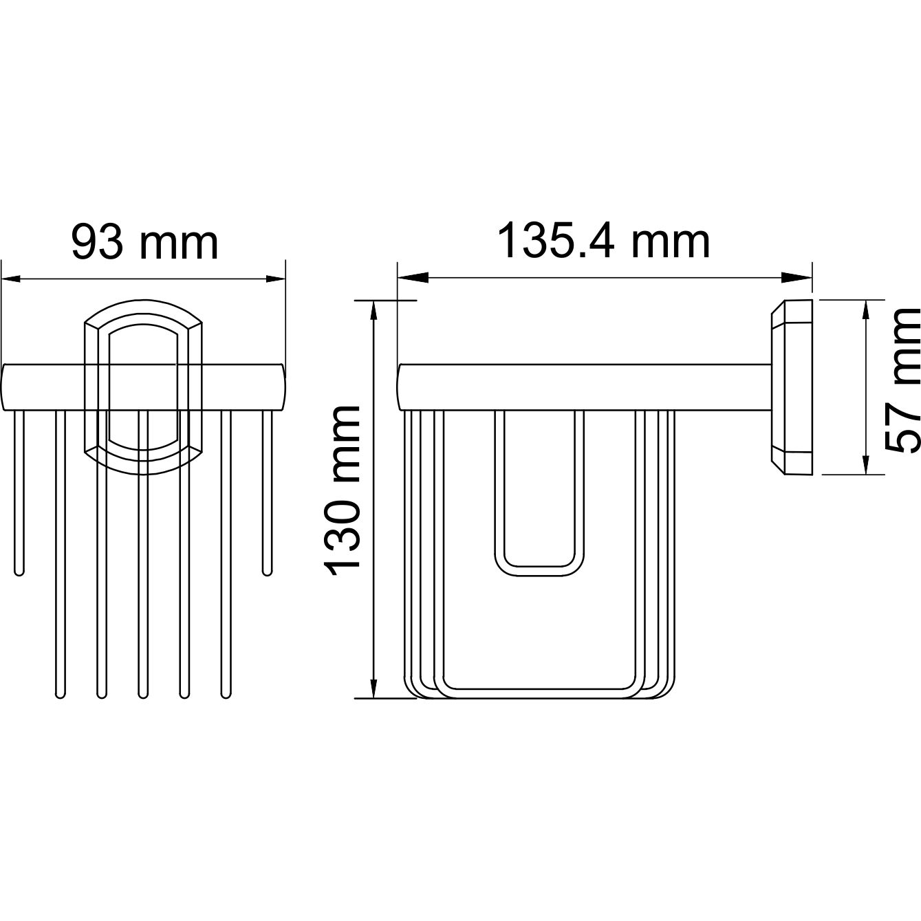 Держатель освежителя WasserKRAFT Oder, K-3045