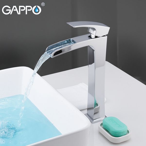 Смеситель для раковины высокий  Gappo G1007-21