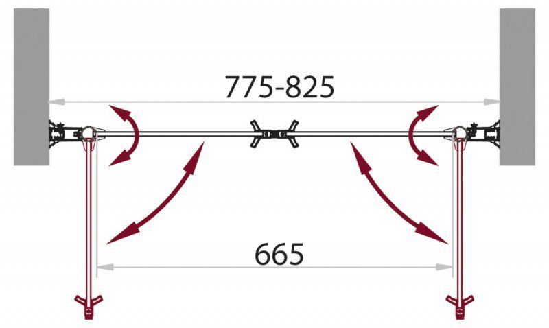Дверь в проем BelBagno Sela B-2 80 прозрачное