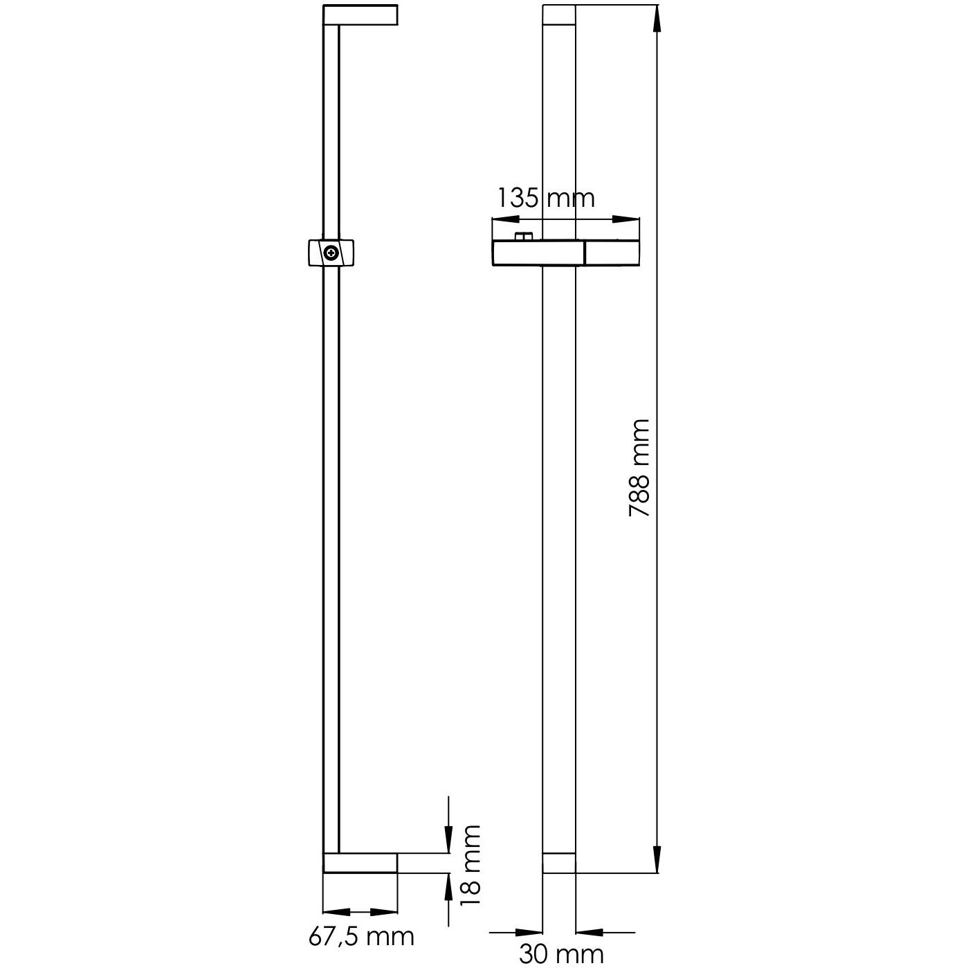 Стойка для душа WasserKRAFT, A037