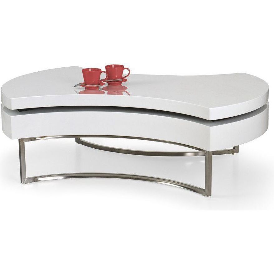 Стол журнальный Halmar Aurea белый, V-CH-AUREA-LAW