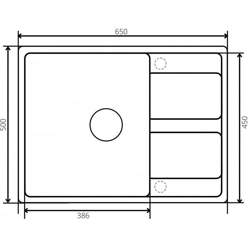 Мойка ZorG Apollo 65 слоновая кость