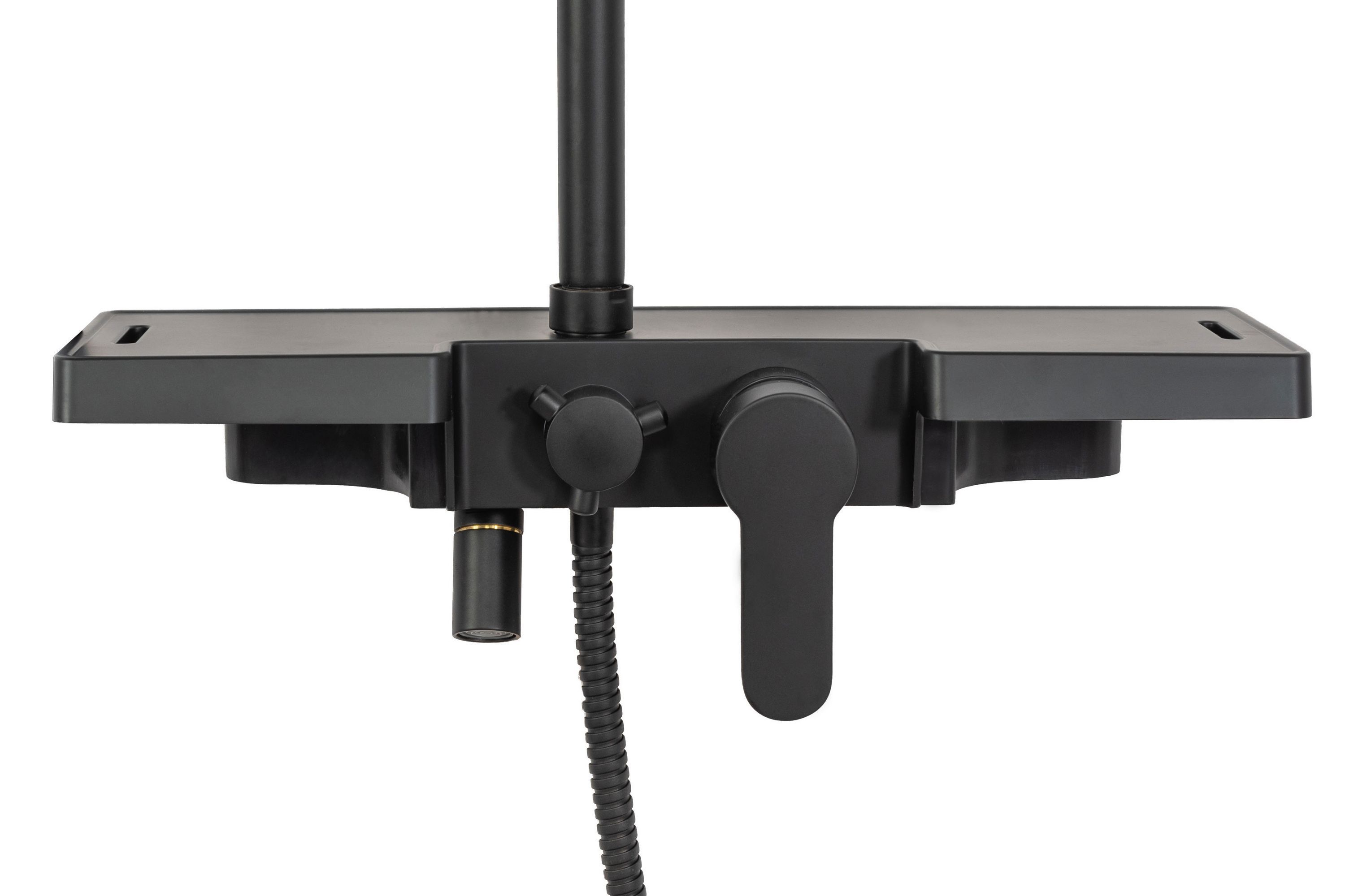 Душевая система Rea Bravo Black, REA-P0636