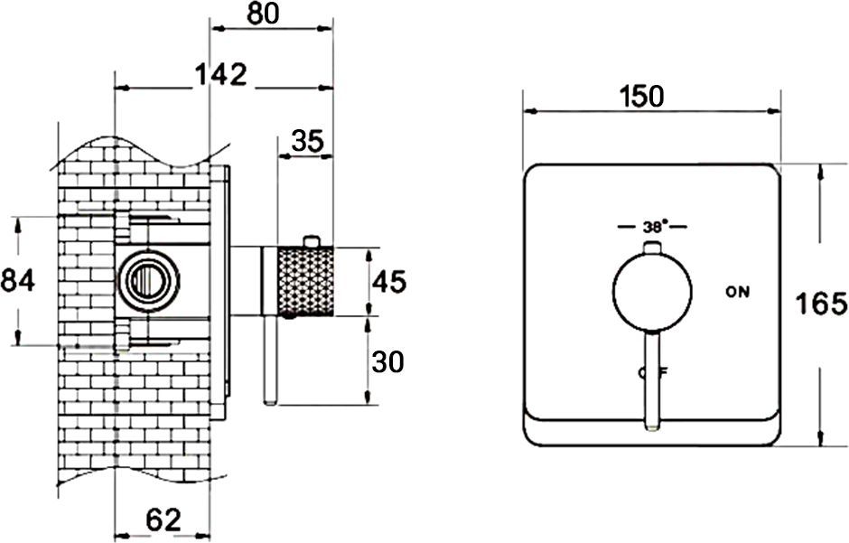 Гигиенический душ Rose, R105C