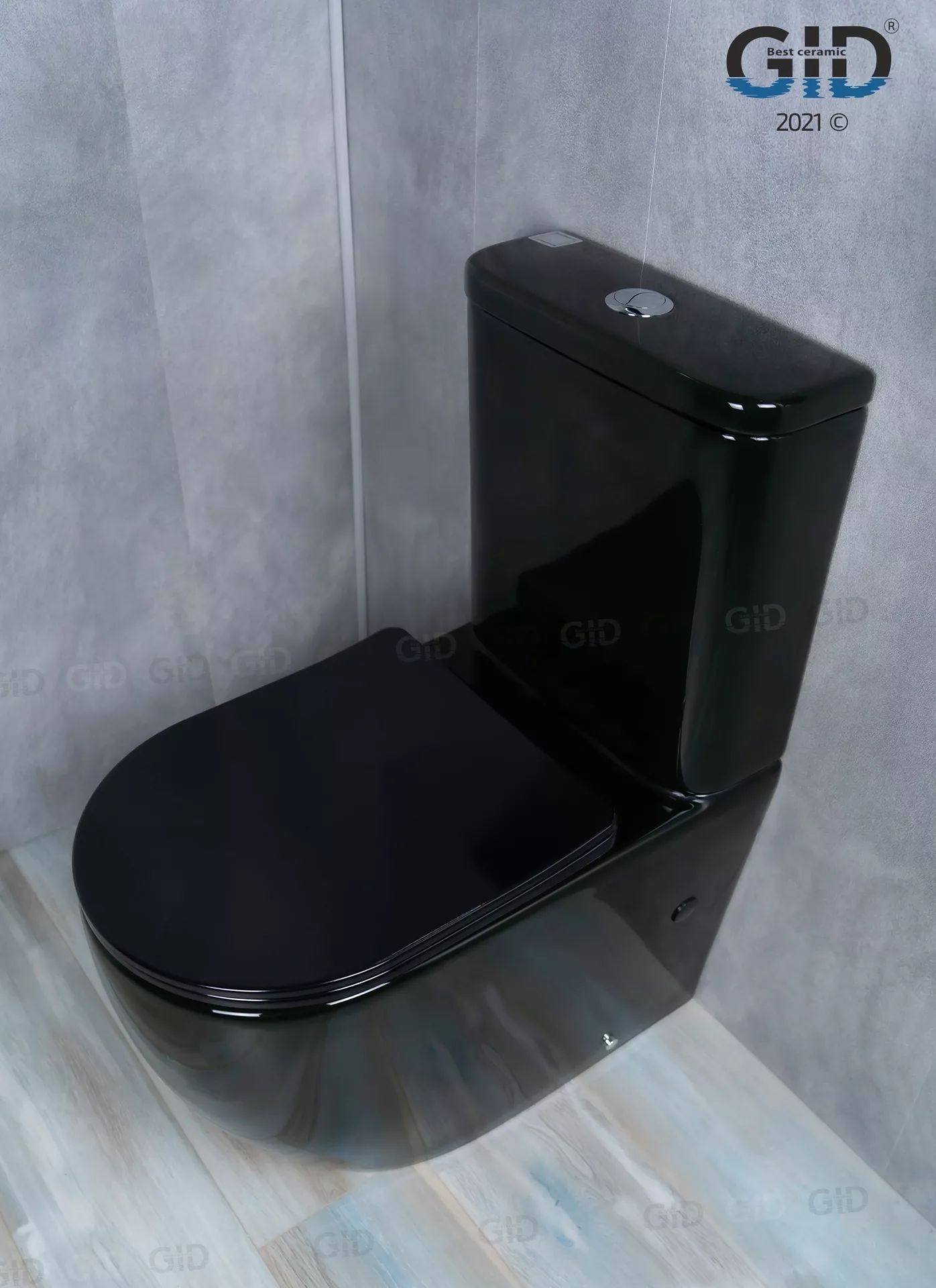 Унитаз напольный Gid TR2177BL, 62219Y