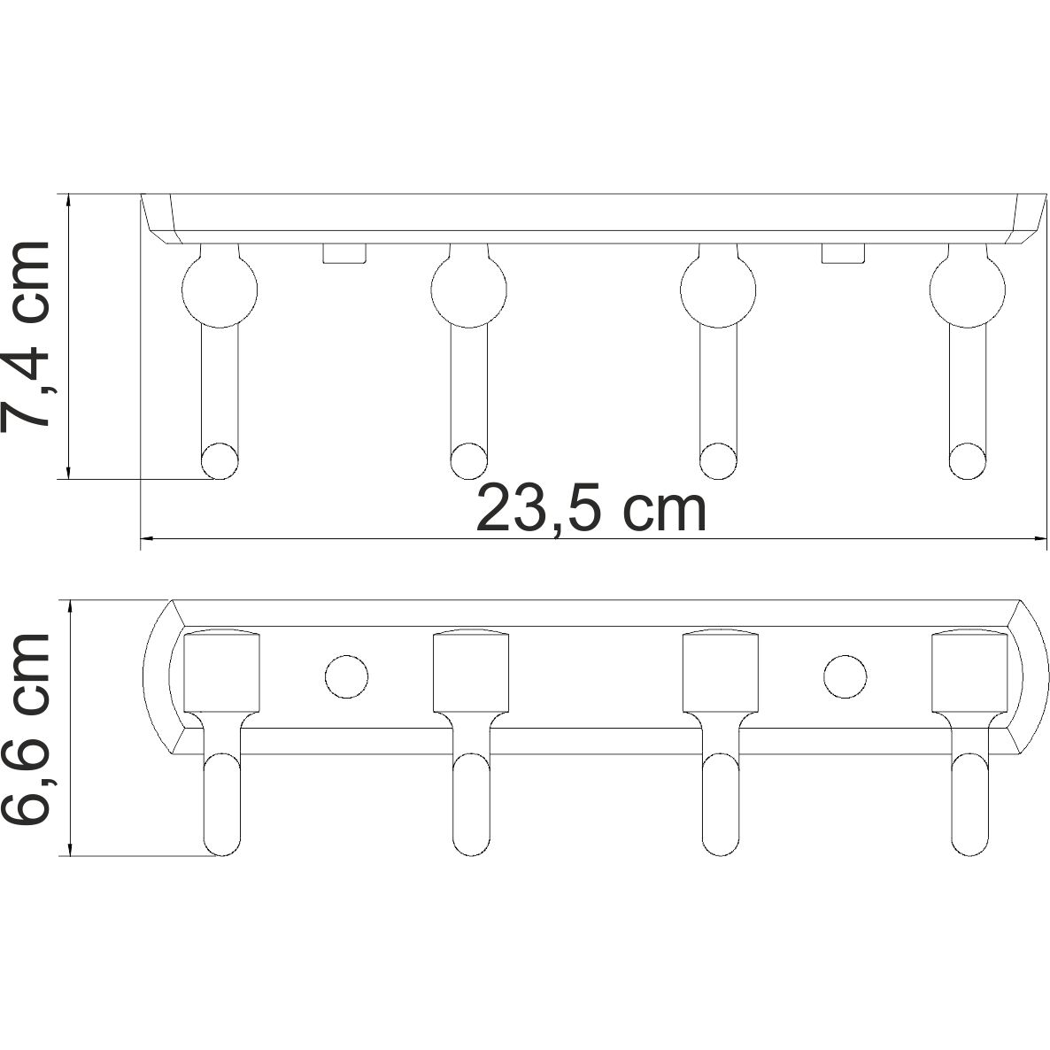 Кронштейн настенный WasserKRAFT Oder, K-3074