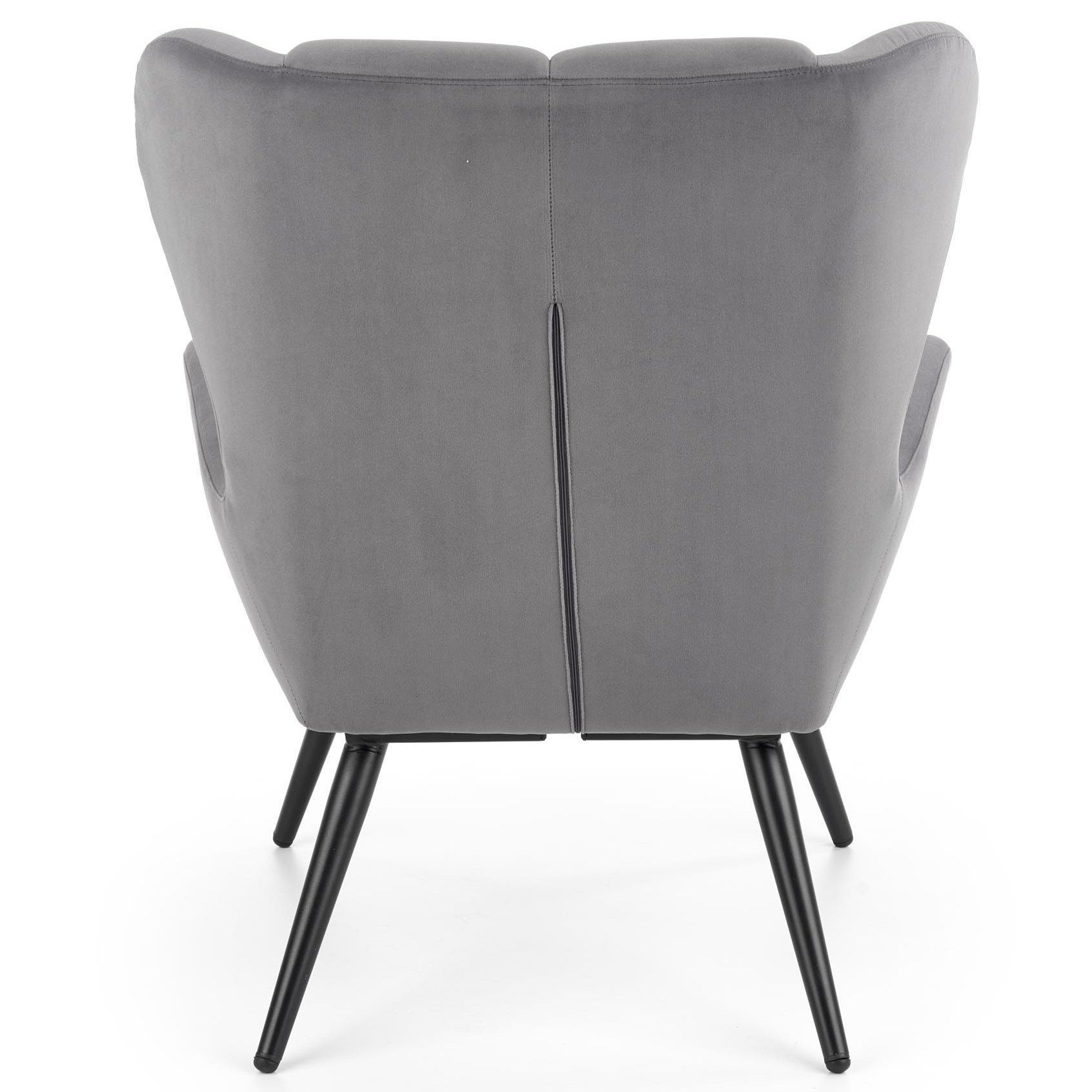 Кресло Halmar Tyrion серый/черный, V-CH-TYRION-FOT-POPIEL