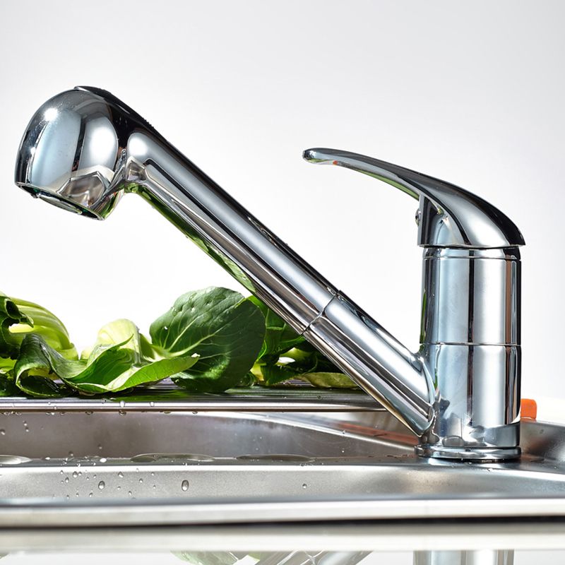 Смеситель для кухни с выдвижным изливом Frap F6003