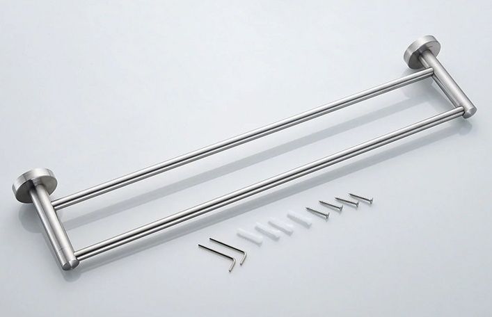 Полотенцедержатель двойной (сатин) Ledeme L71709