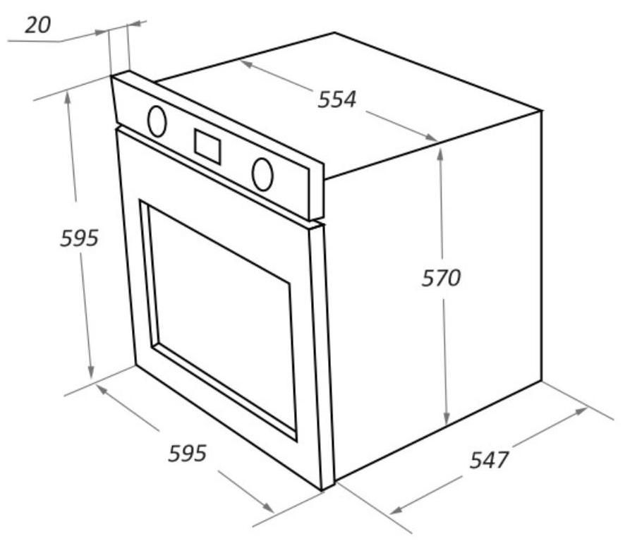 Шкаф духовой электрический Maunfeld EOEM.769SCS2W
