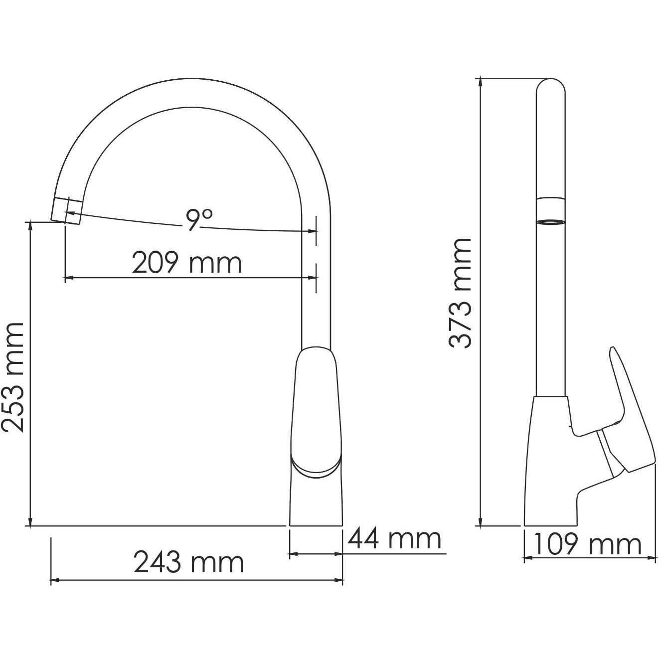 Смеситель для кухни WasserKRAFT Vils, 5607