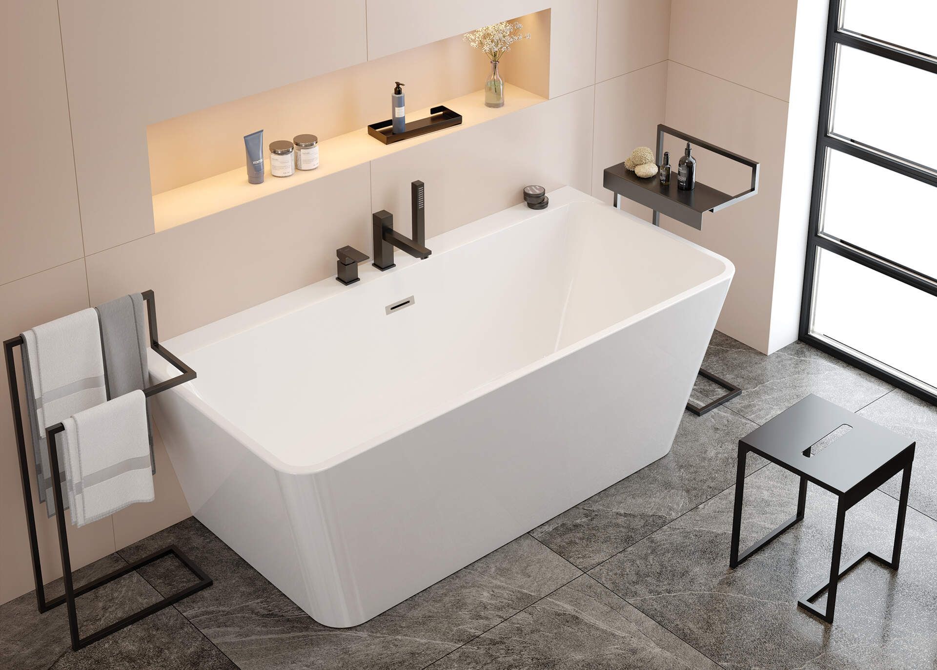 Подставка для ванной Deante Mokko Nero, ADM_N51T