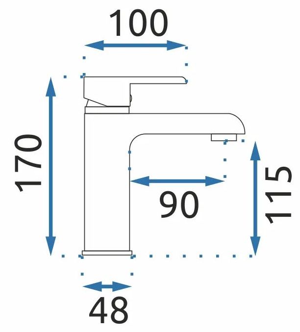 Смеситель для умывальника Rea Bloom Black/Gold, REA-B9933