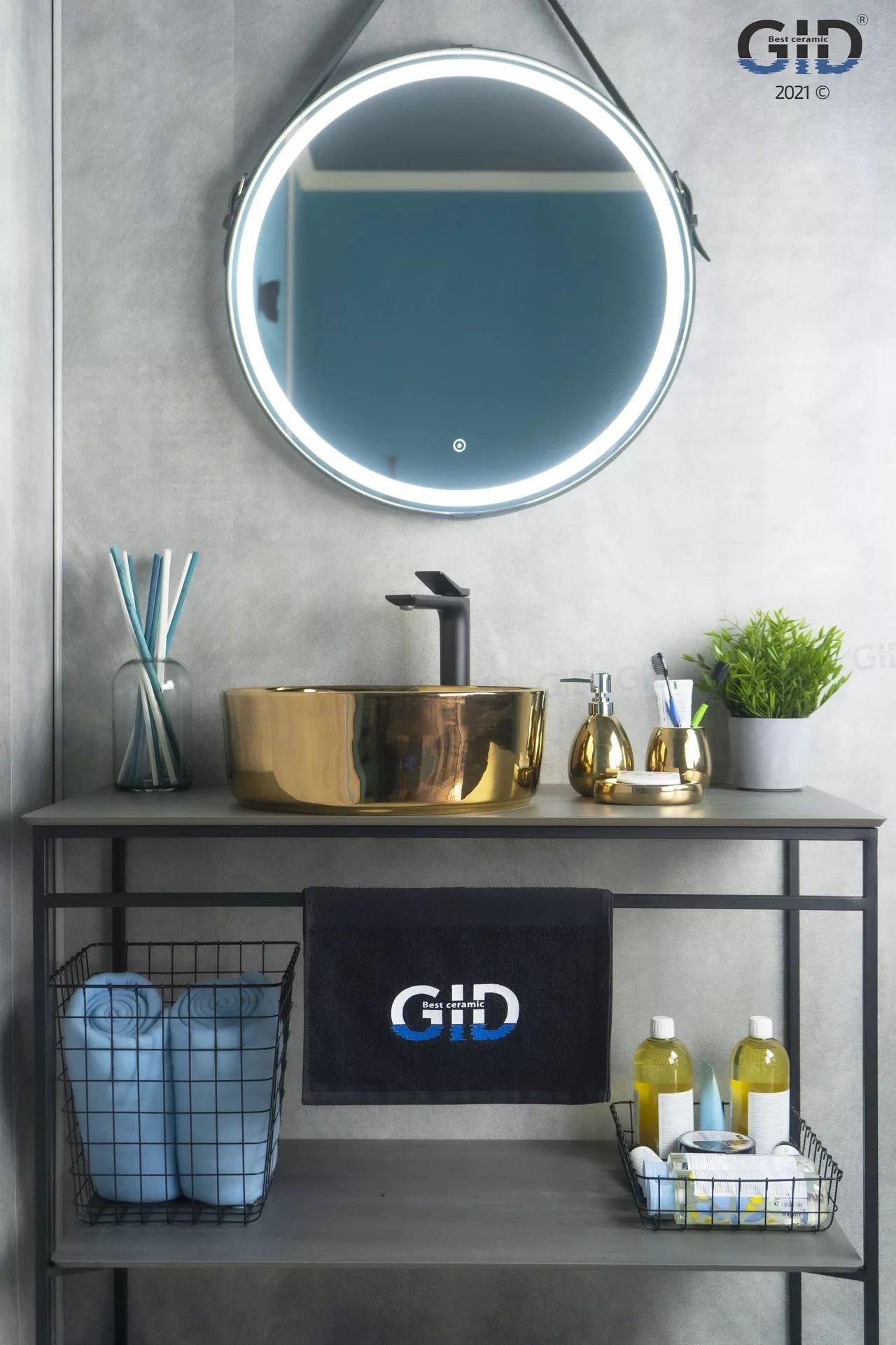 Умывальник Gid D1342H015 40x40, 53331