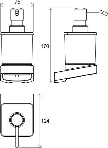 Дозатор для жидкого мыла Ravak 10° TD 231.00, X07P323