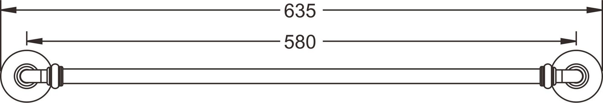 Полотенцедержатель Rose, RG1217