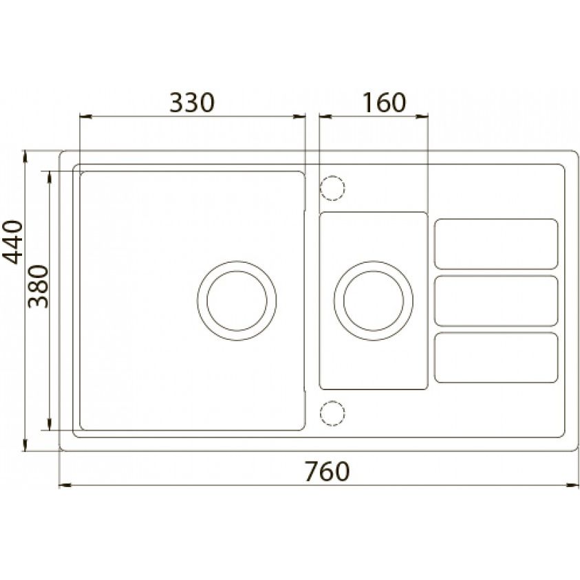Мойка ZorG ECO-4 бежевая (без вентиля)