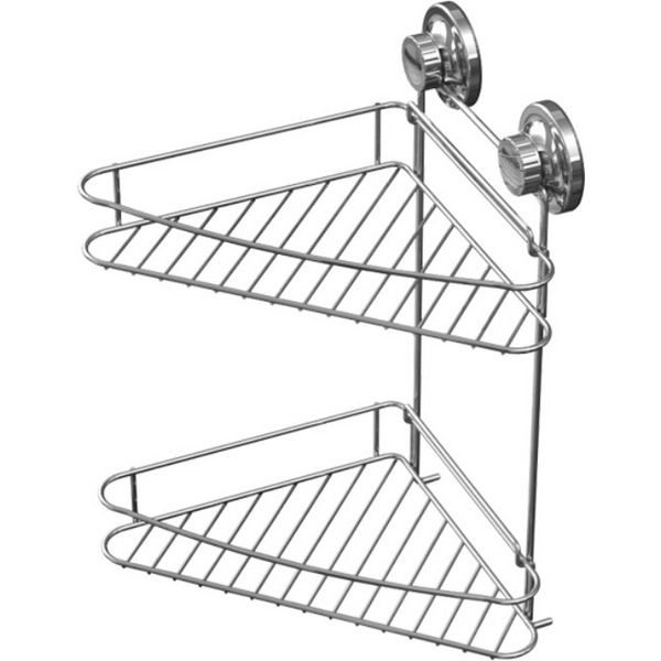 Полка угловая 2-х ярусная на присосках Ledeme L3728-2