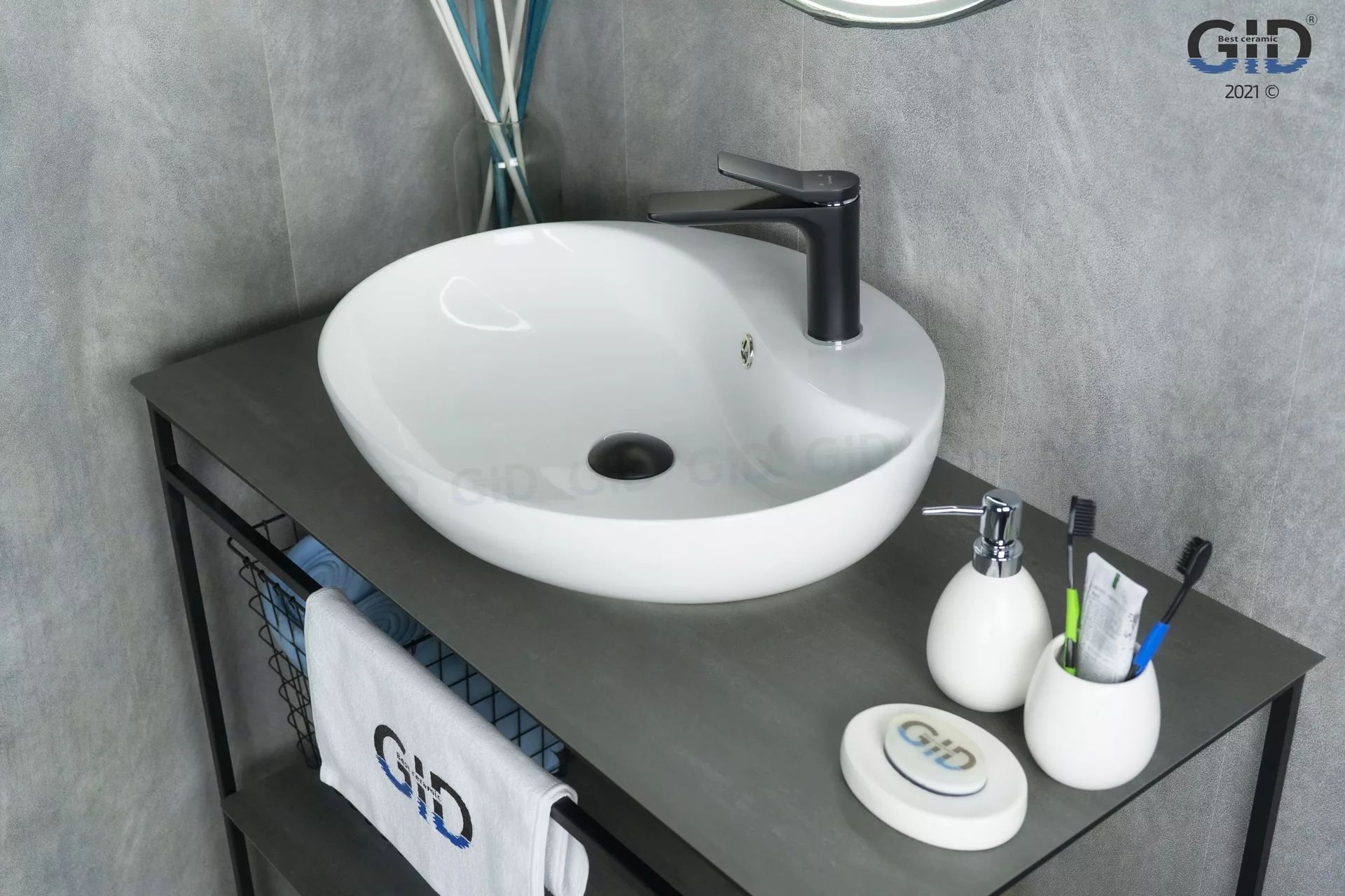 Умывальник Gid N9088 55x45, 51169