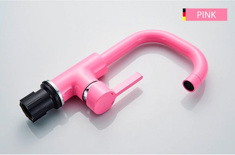 Смеситель для умывальника розовый Ledeme L1099P