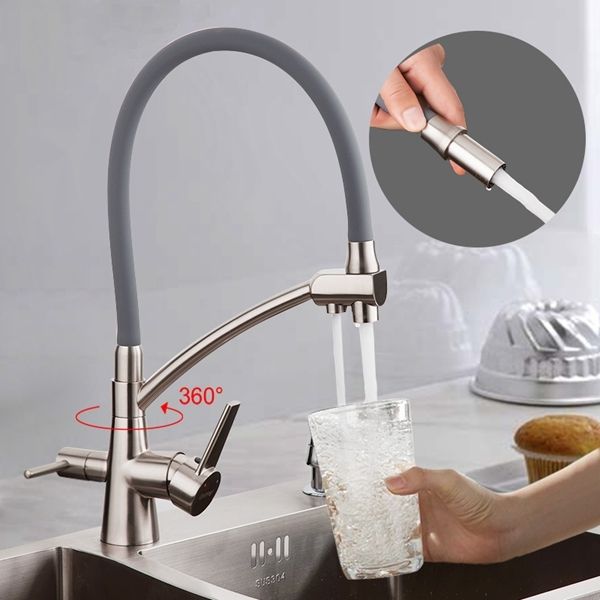 Смеситель для кухни с подключением фильтра Gappo G4398