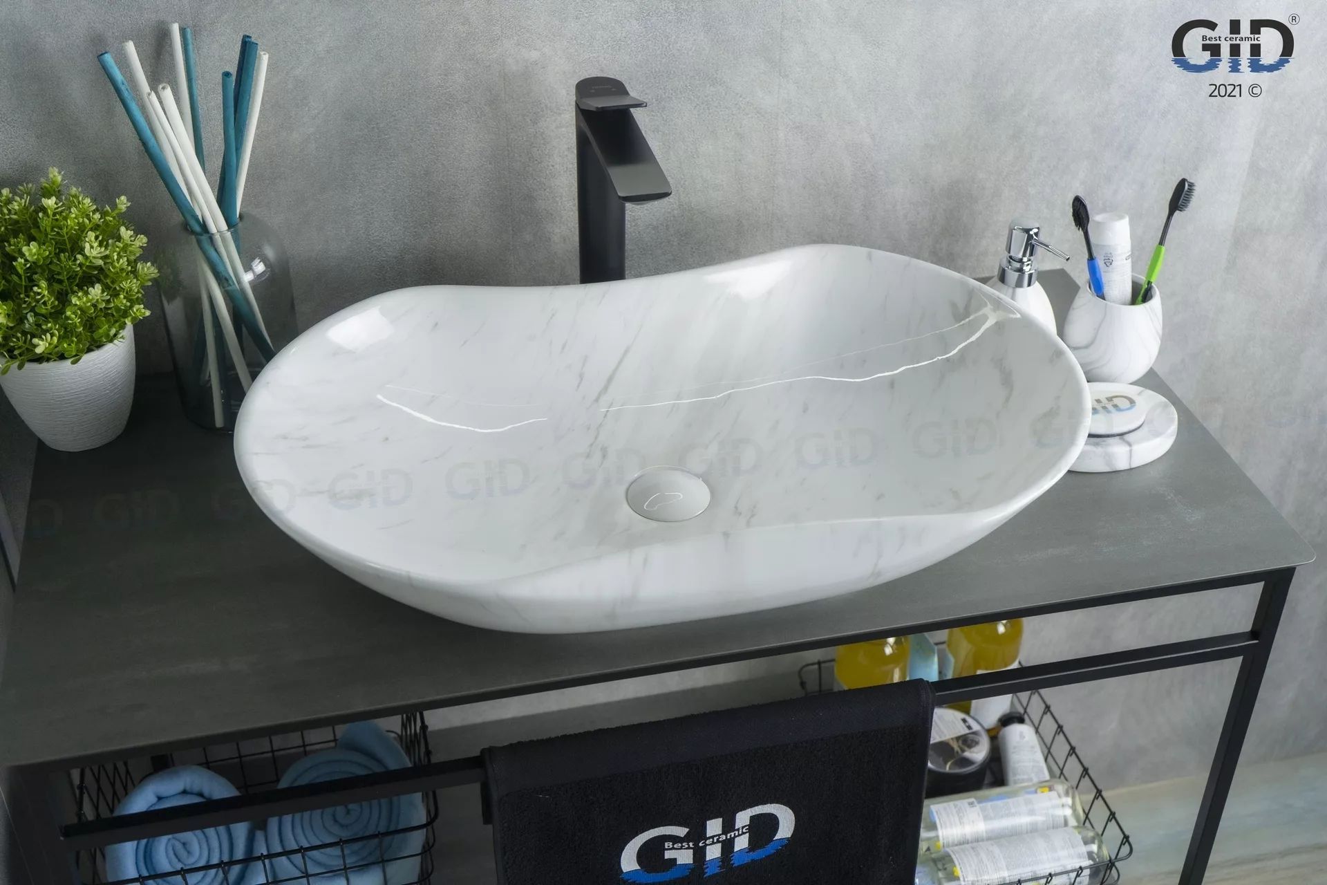 Умывальник Gid MNC503H012 66.5x41, 54464