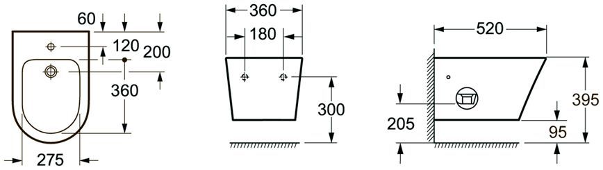 Подвесное биде Lavinia Boho Biore, 33040060