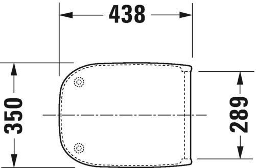 Унитаз подвесной с сиденьем Duravit D-Code, 45350900A1