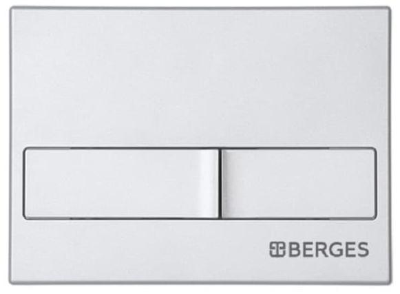 Инсталляция для скрытого монтажа Berges Novum L2 с кнопкой матовый хром, 040212