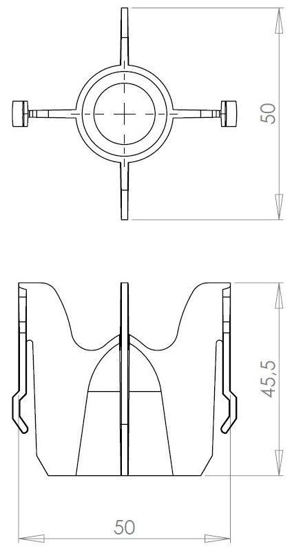Ограничитель для бачка систем инсталляции Lavinia Boho RelFix, 38060010