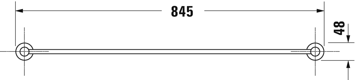 Полотенцедержатель Duravit D-Code 845, 0099231000