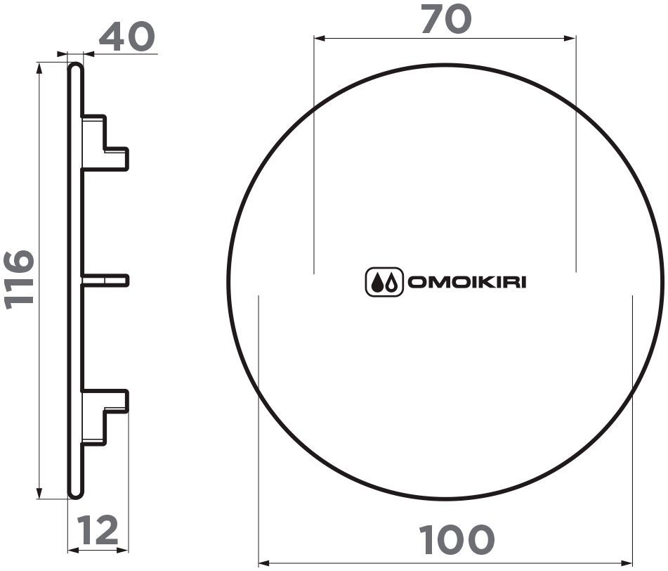 Декоративная накладка Omoikiri DEC-GM, 4957091