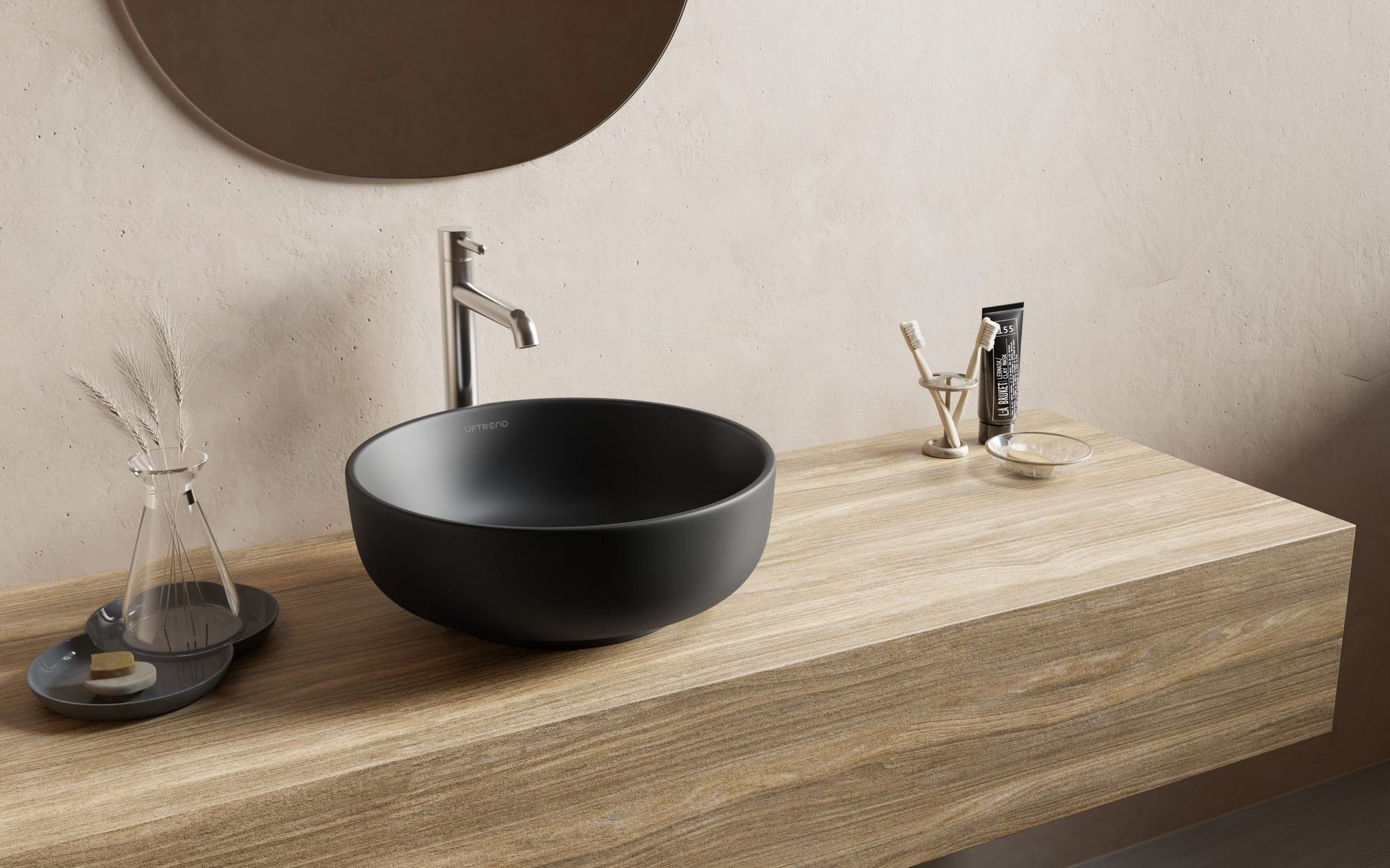 Накладной умывальник Uptrend Sofia 38.5x38.5, UP4003-2-U18