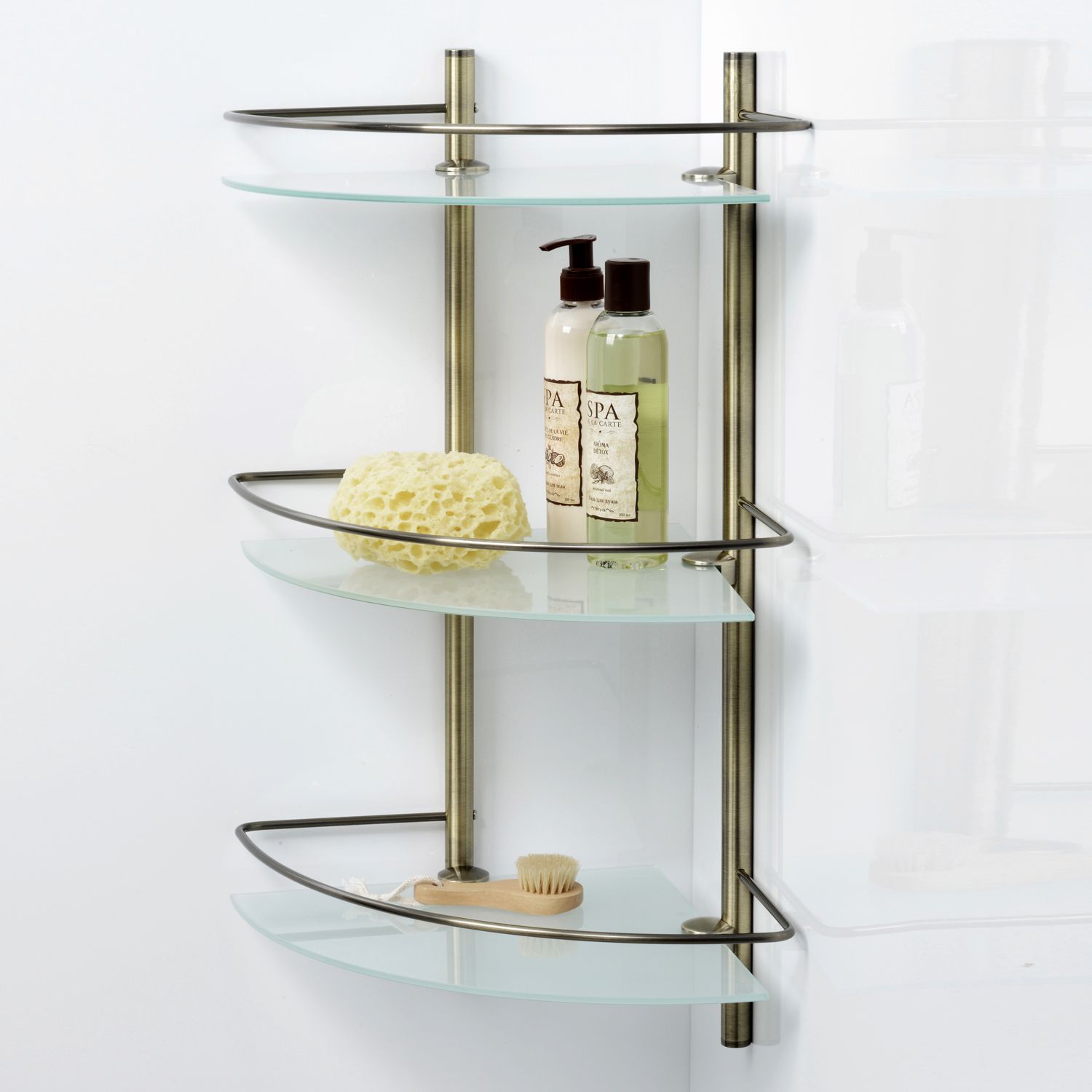 Полка стеклянная тройная WasserKRAFT Exter, K-3533