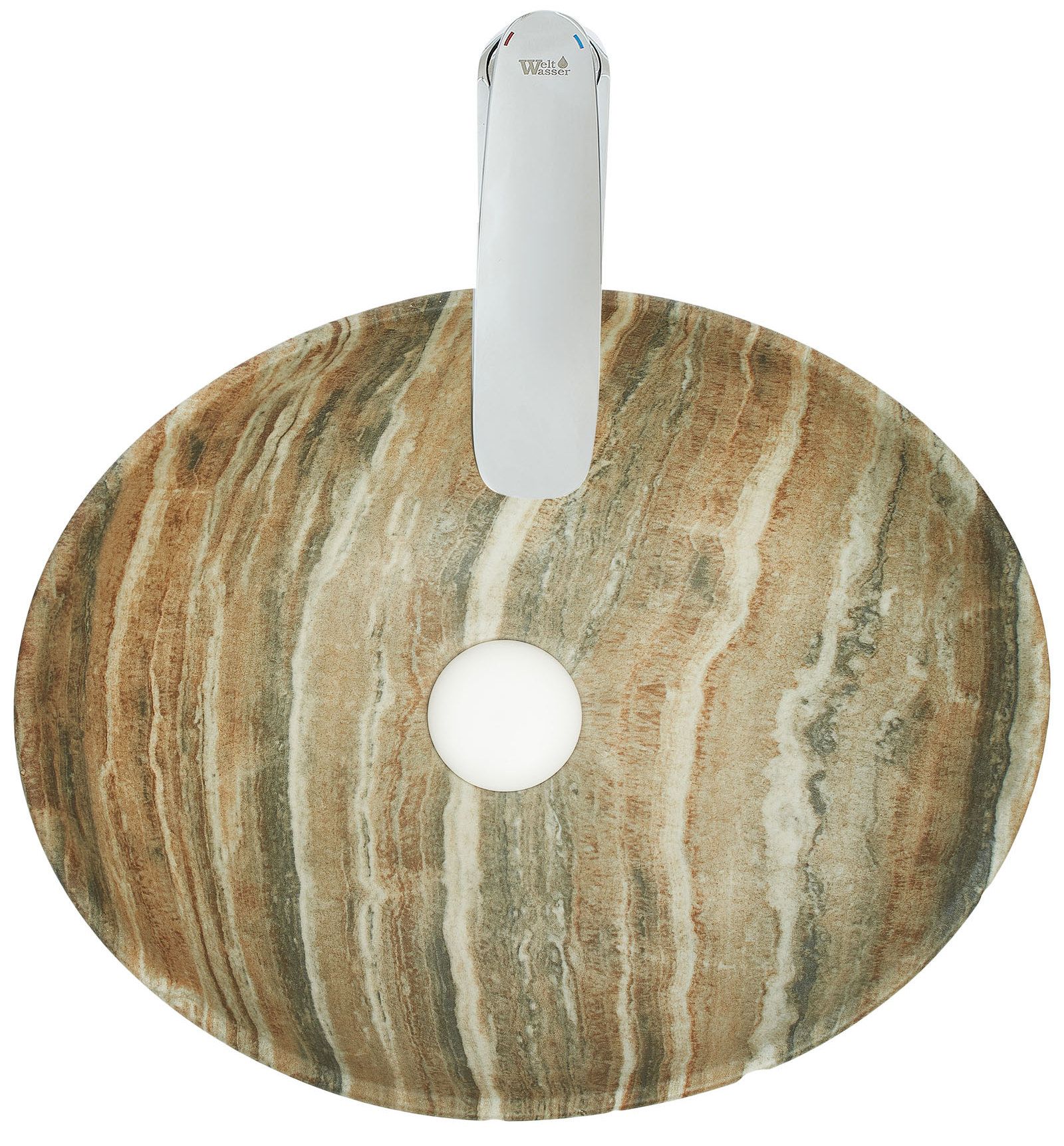 Раковина накладная WeltWasser ELBACH 3078 M804 41.5x33.5