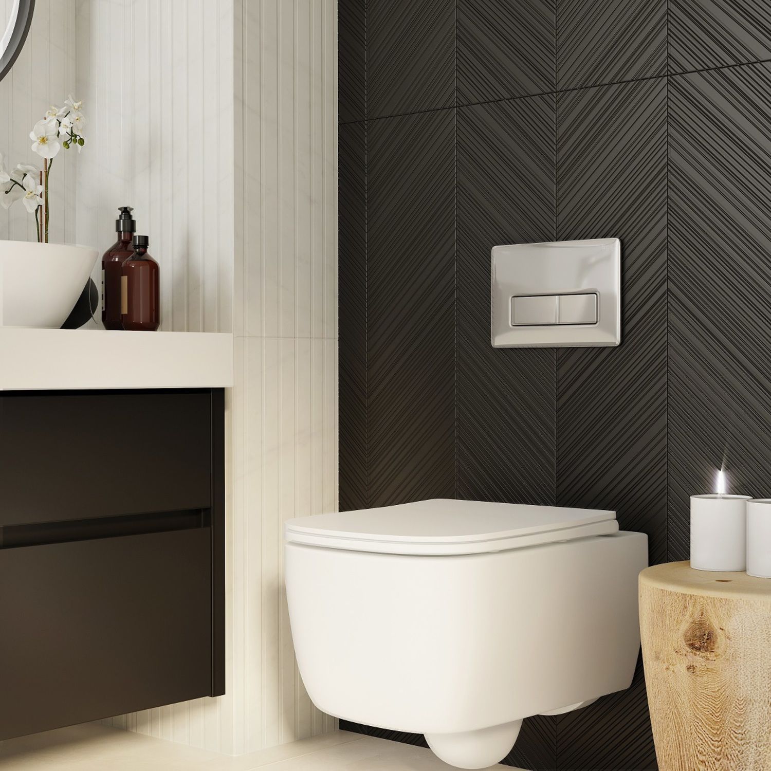 Клавиша смыва универсальная, хром, Iddis Unifix 041, UNI41CHi77