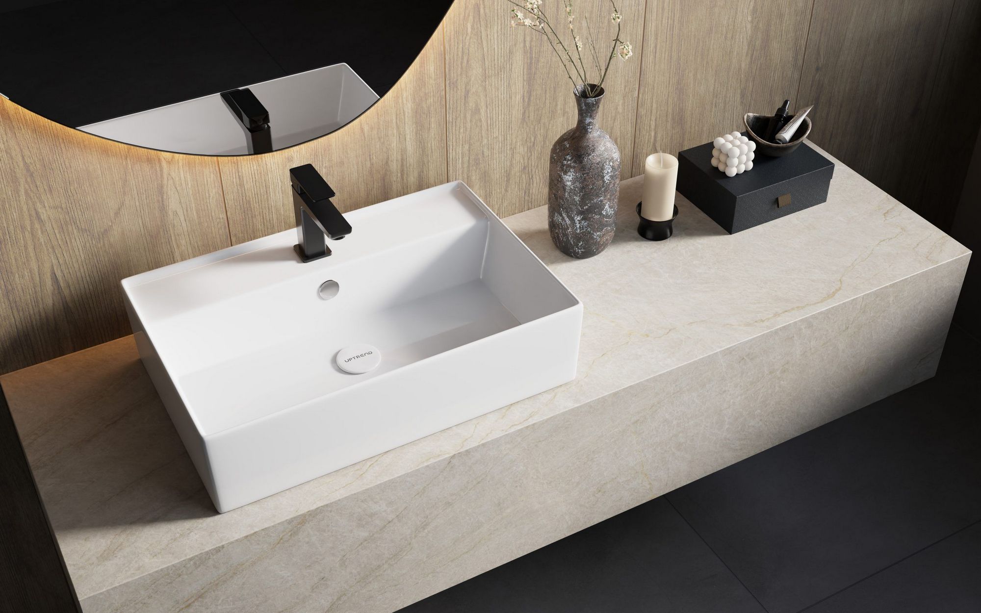 Накладной умывальник Uptrend Torino 59.5x40, TR41297