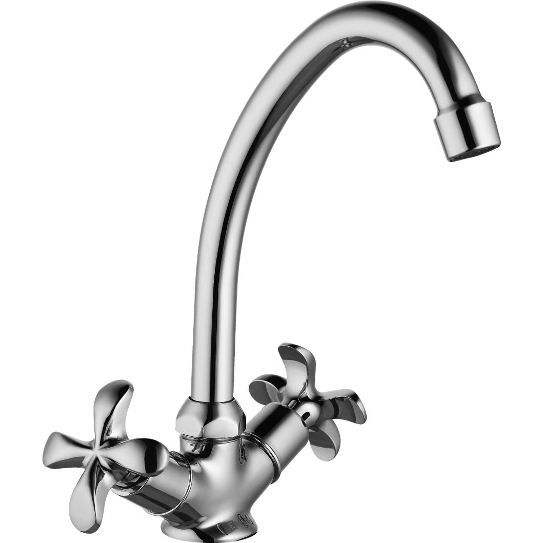 Смеситель для кухни с поворотным изливом 229 мм Lemark Flora, LM0104C