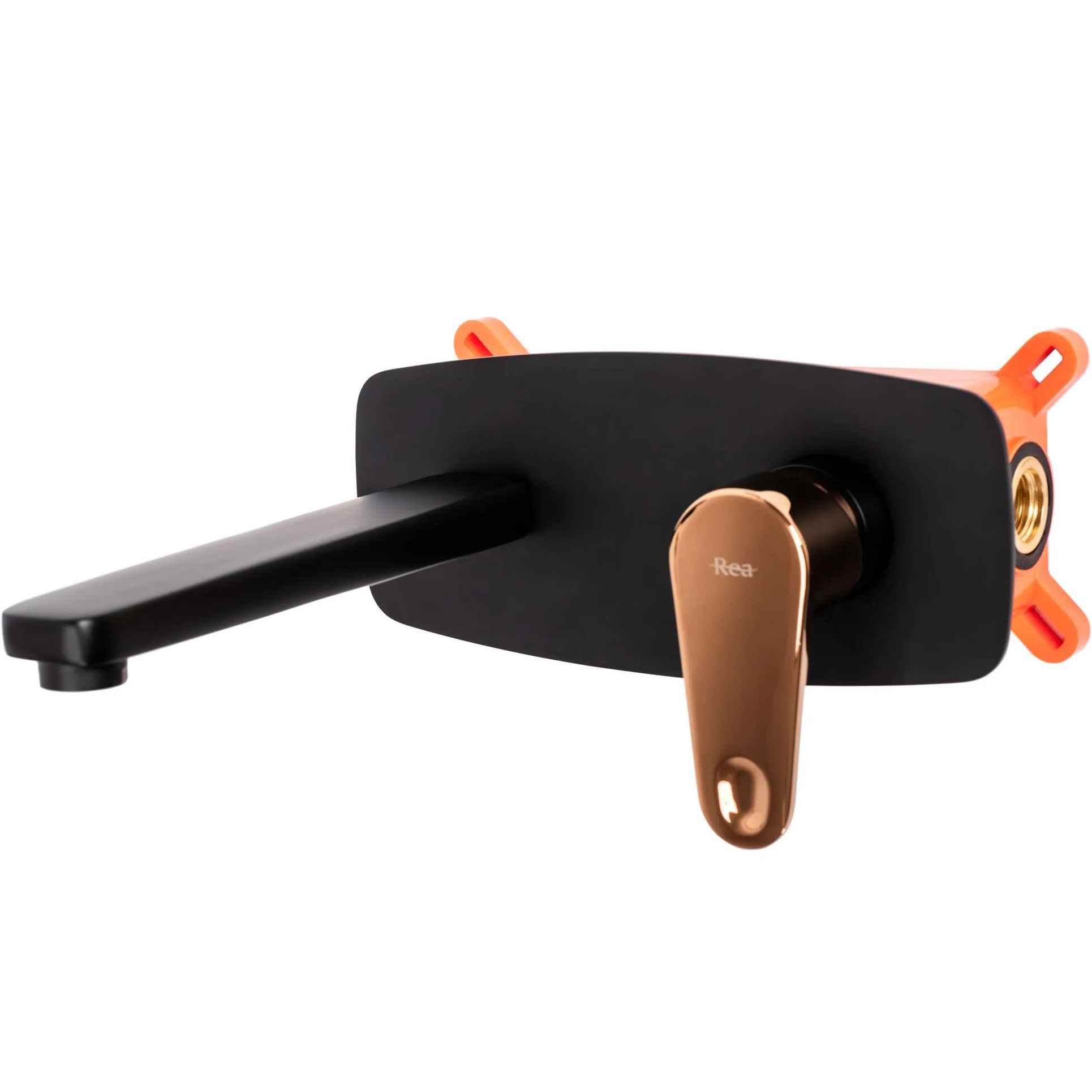 Смеситель для умывальника Rea Mild Black/Rose Gold, REA-B9142