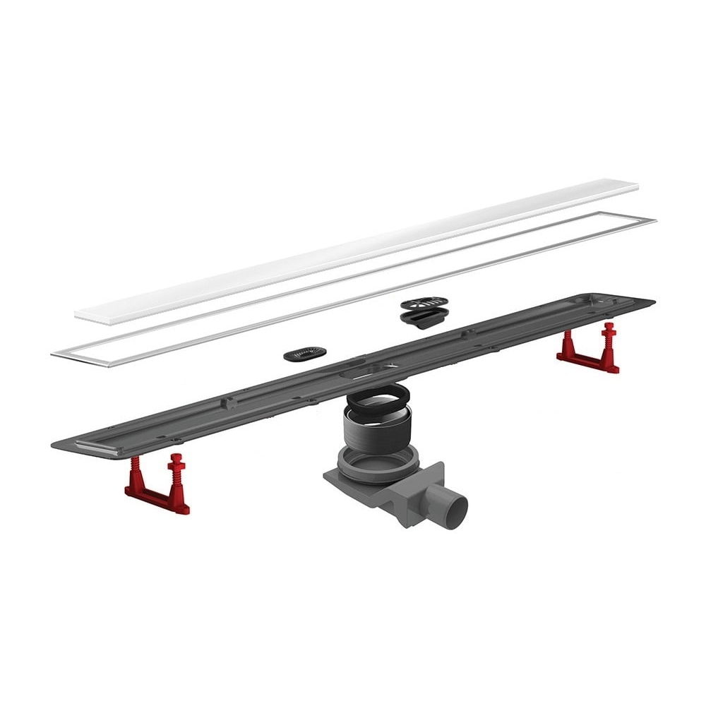 Душевой лоток Pestan Confluo Premium Line White Glass