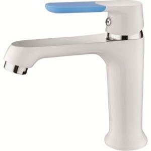 Смеситель для умывальника с цветной ручкой Ledeme L1053W